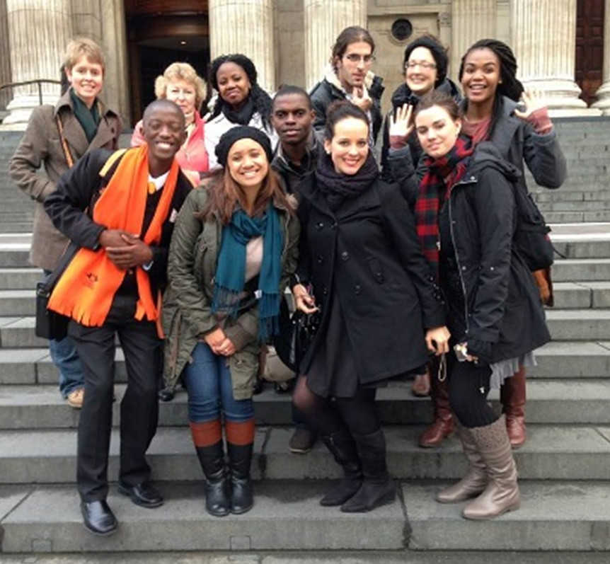 2013 Bursars on the steps of St Paul's Cathedral
